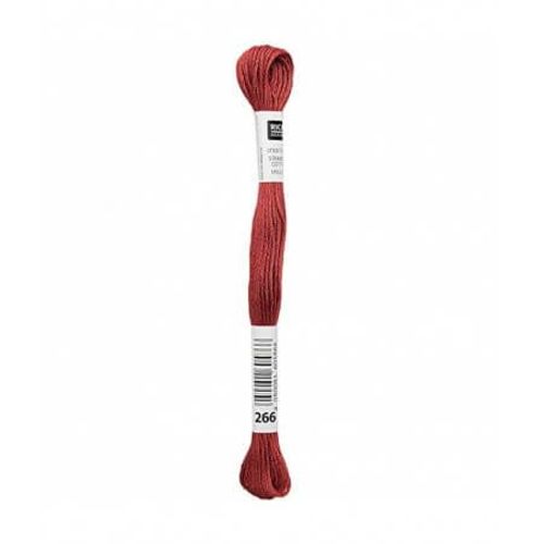 Fil À Broder Mouliné Uni - Rico Design 266 Rouge