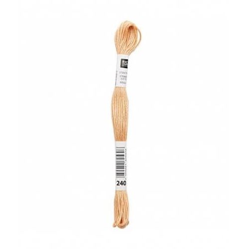 Fil À Broder Mouliné Uni - Rico Design 240 Marron