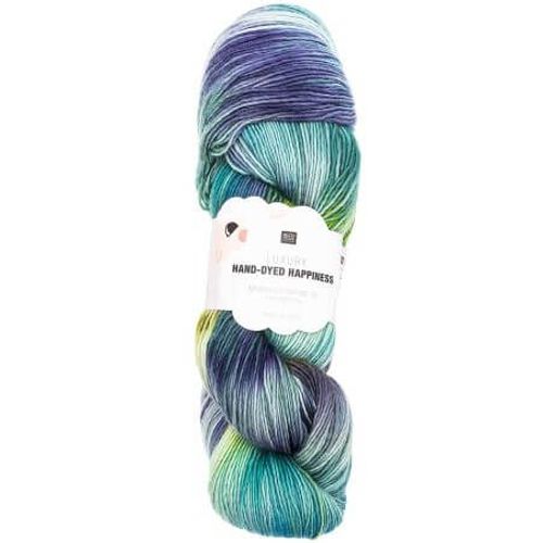 Pelote De Laine Luxury Hand-Dyed Happiness Dk - 100gr - Rico Design 008 Vert
