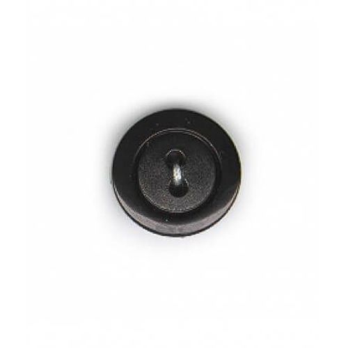Boutons Ronds Soucoupe Noir 2 Trous 14mm X 4 - Union Knopf Noir