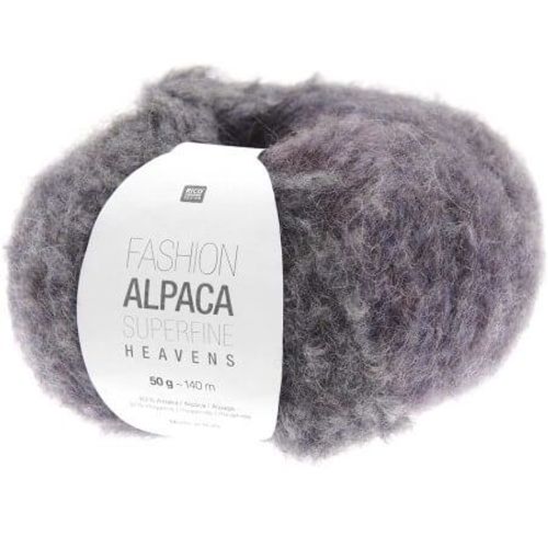 Fil De Laine À Tricoter Fashion Alpaca Superfine Heavens - Rico Design 02 Violet Forest