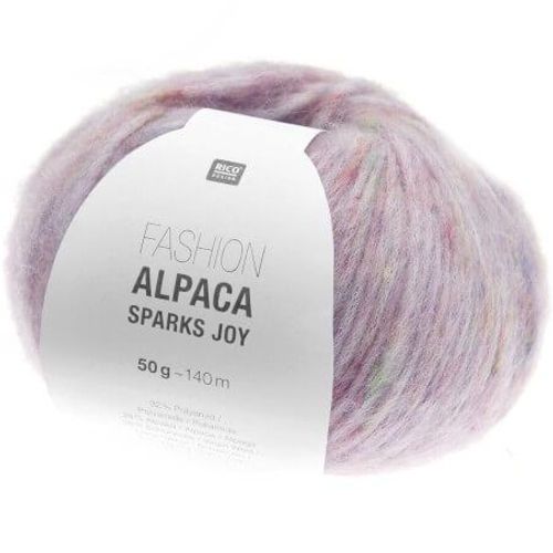Pelote D'alpaga À Tricoter Fashion Alpaca Sparks Joy - Rico Design 04 Lilas Clair Violet
