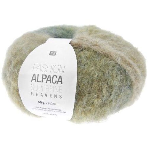 Fil De Laine À Tricoter Fashion Alpaca Superfine Heavens - Rico Design 09 Vert Moss