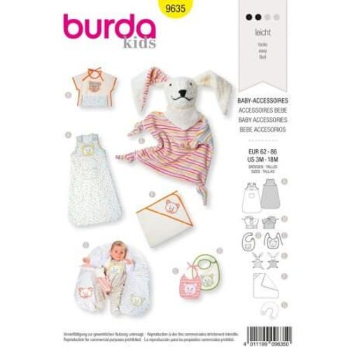 Patron Burda 9635 Kids Accessoires Bébé