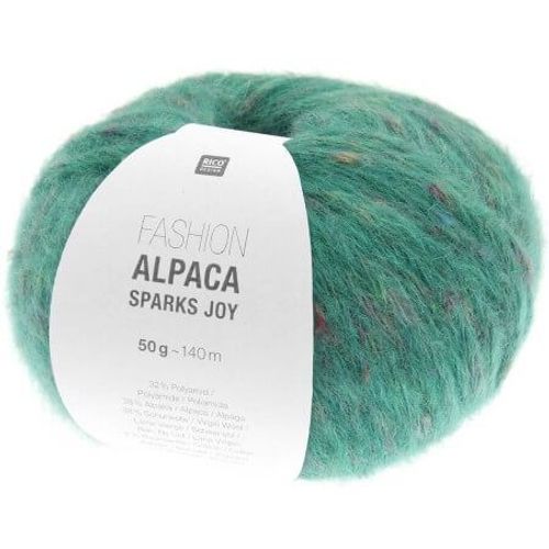 Pelote D'alpaga À Tricoter Fashion Alpaca Sparks Joy - Rico Design 05 Emeraude Vert