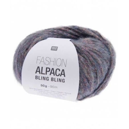 Pelote De Fashion Alpaca Bling Bling - Rico Design 5 Bleu