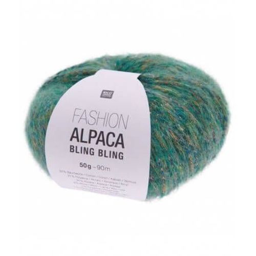 Pelote De Fashion Alpaca Bling Bling - Rico Design 4 Vert