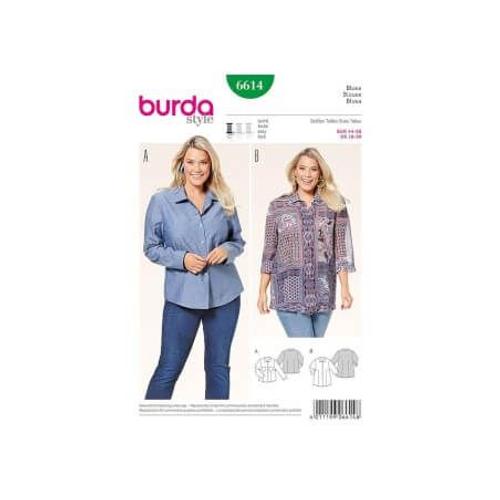 Patron Burda 6614 Chemisier Du 44 Au 56