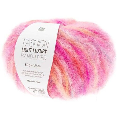 Découvrez L'élégance Naturelle : Pelote De Laine Et Alpaga Light Luxury Hand-Dyed De Rico Design 02 Rose