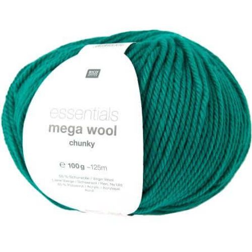 Laine À Tricoter Essentials Mega Wool Chunky - 100gr - Rico Design 11 Vert