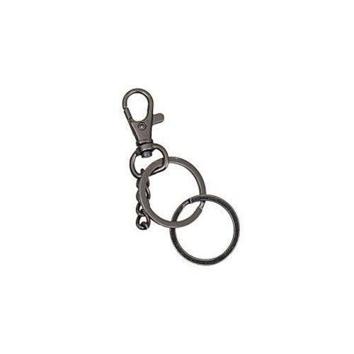 Mousqueton Avec Chaîne Et Porte-Clés 13cm - Rico Design Argent