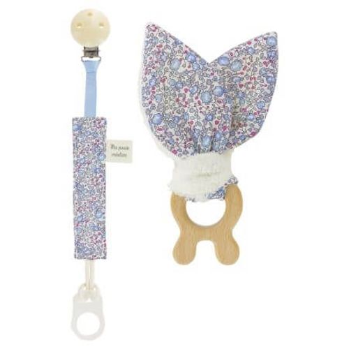 Kit Naissance Liberty® + Lapin - Com'1 Idée Bleu (New Eloise)