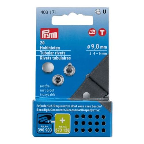 Rivets Tubulaires 3-4mm À 6-9mm Pour Pince Vario Creative Tool - Prym 4-6mm
