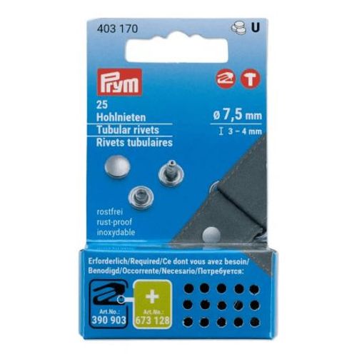 Rivets Tubulaires 3-4mm À 6-9mm Pour Pince Vario Creative Tool - Prym 3-4mm