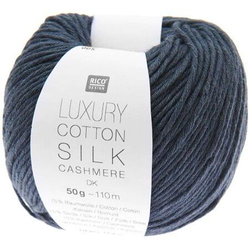Fil Exceptionnel Luxury Cotton Silk Cashmere Dk - Rico Design 05 Bleu Marine