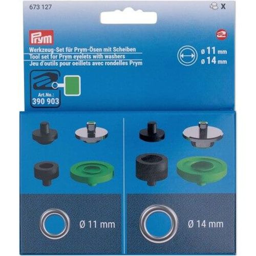 Jeu D'outils Pour Oeillets 11 Et 14 Mm - Compatible Avec La Pince Vario Creative Tool - Prym Bleu