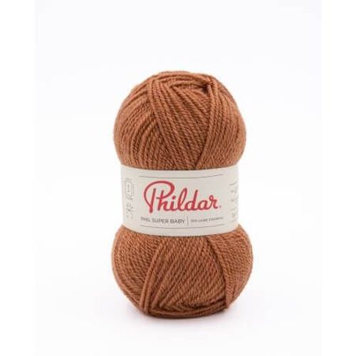 Pelote De Laine À Tricoter Super Baby - 25gr - Phildar - Certifié Oeko-Tex Noisette Marron