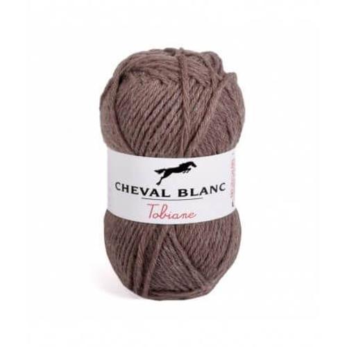 Pelote De Laine À Tricoter Tobiane - Cheval Blanc Marron (042 - Brun)