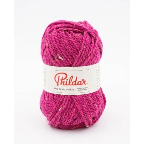 Pelote De Laine Et Alpaga Phil Randonnées - Phildar Framboise Rose