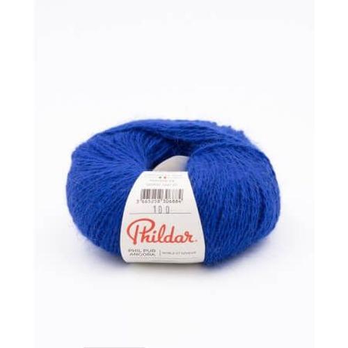 Fil Exceptionnel 100% Angora À Tricoter Pur Angora - 25gr - Phildar Pervenche Bleu