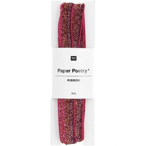 Rubans À Paillettes Rico Design 10mm X 3m : Éclat Festif Pour Vos Créations 400453 Rose