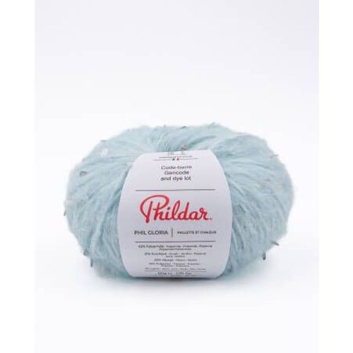 Pelote De Laine Et Alpaga À Tricoter Phil Gloria - Phildar Glacier Bleu