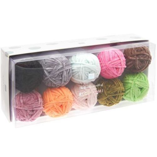 Kit De 10 Pelotes De Fil Chenille Ricorumi Nilli Nilli Fashion - Rico Design Multicolore