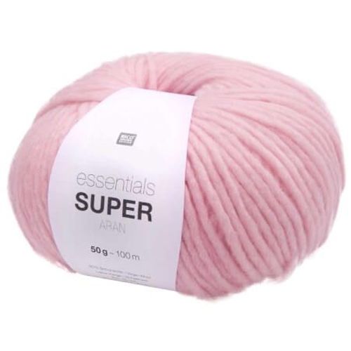 Pelote De Laine À Tricoter Essentials Super Aran - Rico Design 04 Rose
