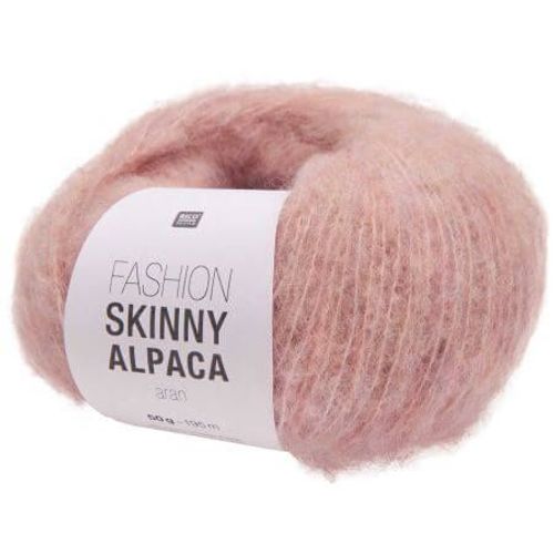 Pelote De Laine Et Alpaca À Tricoter Fashion Skinny Alpaca Aran - Rico Design 02 Rose
