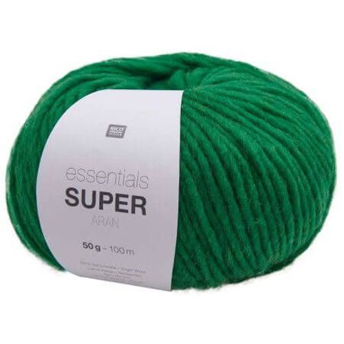 Pelote De Laine À Tricoter Essentials Super Aran - Rico Design 13 Vert