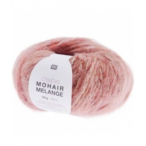 Pelote De Laine Et Mohair À Tricoter Creative Mohair Melange - Rico Design 07 Rose