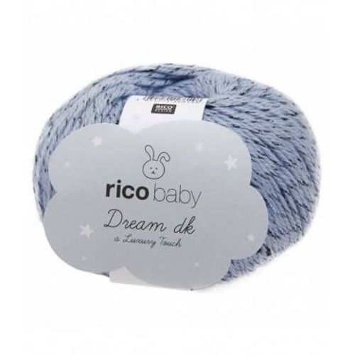 Fil À Tricoter Rico Baby Dream Tweed Dk - Rico Design 03 Bleu