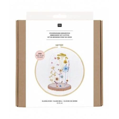 Kit De Broderie Cloche En Verre - Rico Design Multicolore