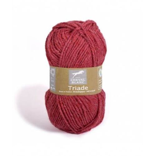 Pelote De Laine Et Coton À Tricoter Triade - Cheval Blanc 037 Rose