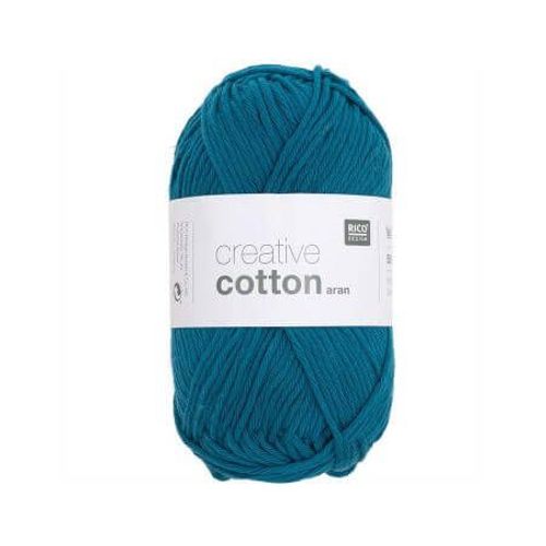 Pelotes De Fil À Tricoter Creative Cotton Aran De Rico Design - Laissez Libre Cours À Votre Créativité Avec Douceur Et Style ! 82 Ocean