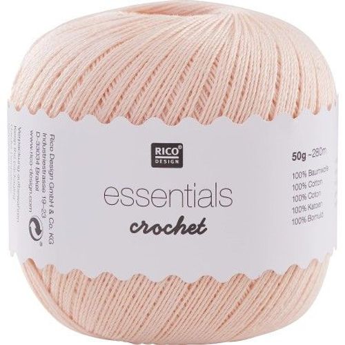 Coton À Crocheter Essentials Crochet - Rico Design 021 Rose