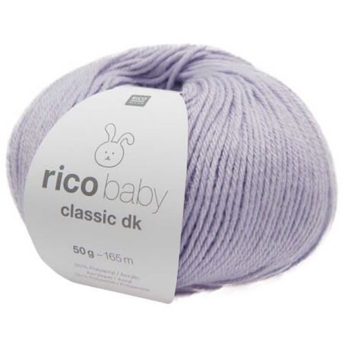 Fil Layette À Tricoter Rico Baby Classic Dk - Créez Des Tenues Douces Et Confortables Pour Bébé - Rico Design 77 Violet