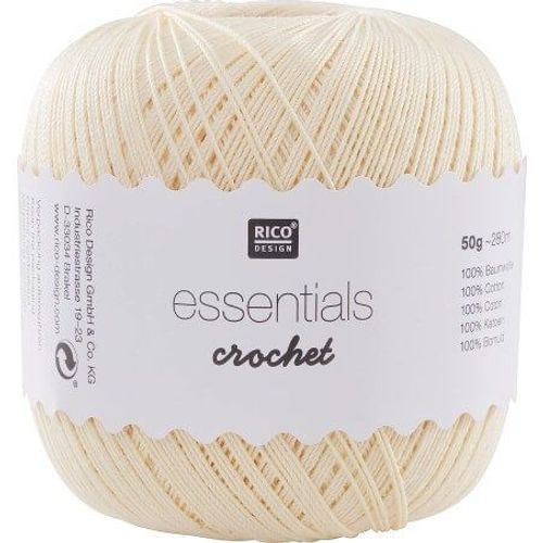 Coton À Crocheter Essentials Crochet - Rico Design 20-Vanille