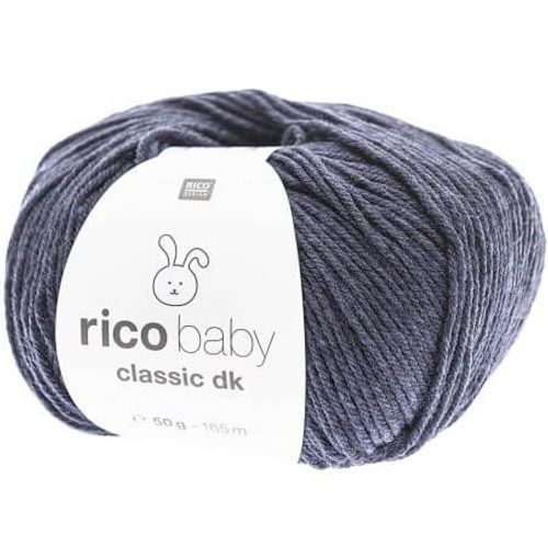 Fil Layette À Tricoter Rico Baby Classic Dk - Créez Des Tenues Douces Et Confortables Pour Bébé - Rico Design 61 Bleu