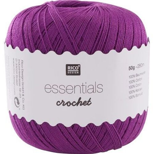 Coton À Crocheter Essentials Crochet - Rico Design 07-Violet