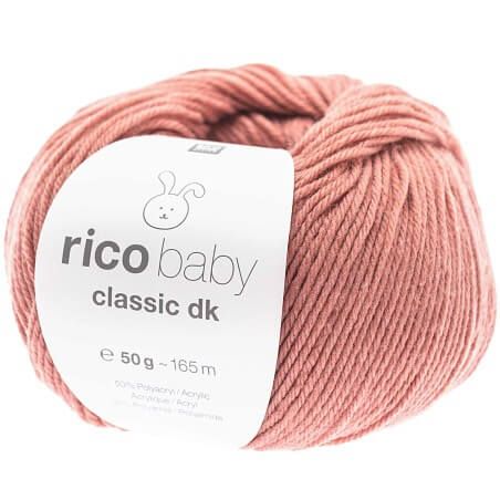 Fil Layette À Tricoter Rico Baby Classic Dk - Créez Des Tenues Douces Et Confortables Pour Bébé - Rico Design 58 Rose