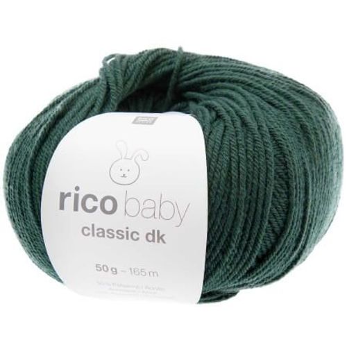 Fil Layette À Tricoter Rico Baby Classic Dk - Créez Des Tenues Douces Et Confortables Pour Bébé - Rico Design 75 Vert