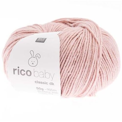Fil Layette À Tricoter Rico Baby Classic Dk - Créez Des Tenues Douces Et Confortables Pour Bébé - Rico Design 52 Ecru