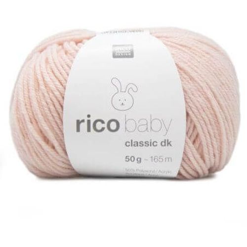 Fil Layette À Tricoter Rico Baby Classic Dk - Créez Des Tenues Douces Et Confortables Pour Bébé - Rico Design 38 Rose