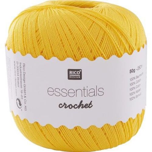 Coton À Crocheter Essentials Crochet - Rico Design 13-Jaune