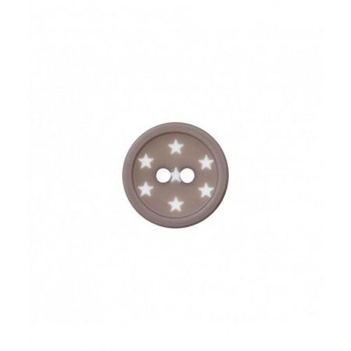 Boutons Étoiles Polyester 2 Trous 12mm X3 - Prym Gris Moyen