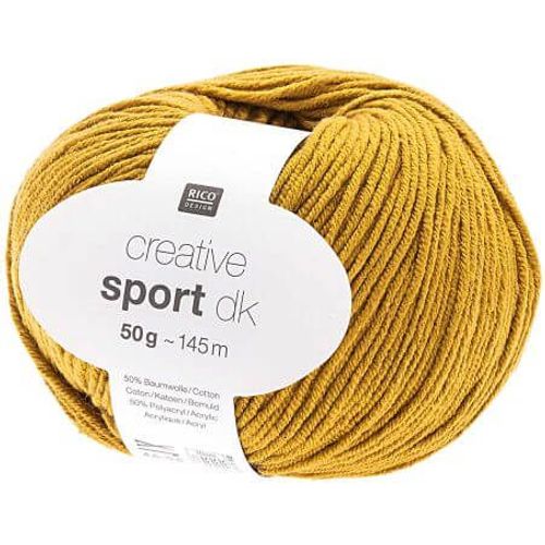 Coton À Tricoter Creative Sport Dk - Rico Design 21 Jaune