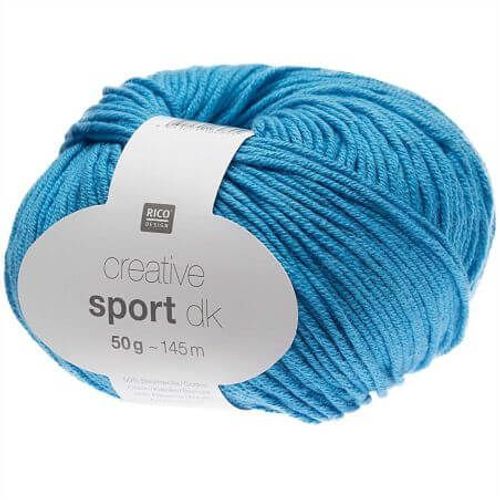 Coton À Tricoter Creative Sport Dk - Rico Design 26 Bleu