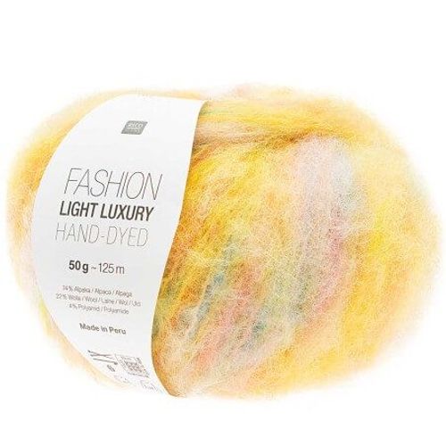 Découvrez L'élégance Naturelle : Pelote De Laine Et Alpaga Light Luxury Hand-Dyed De Rico Design 03 Jaune