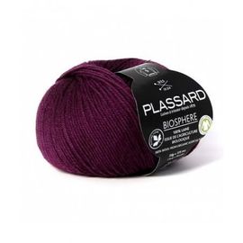 Pelote De Laine Biologique 100% Naturelle Biosphere - Plassard 38 Violet